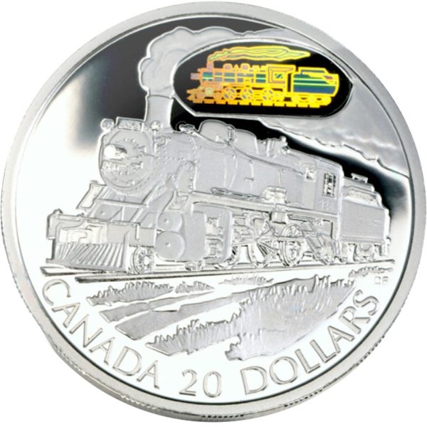 RDC 2002 $20 Transportation Train - Canadian Pacific D10 Sterling Silver (Impaired) Online