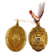 Pair of Gold Coloured Medals for Music Festivals in Canada Online Hot Sale