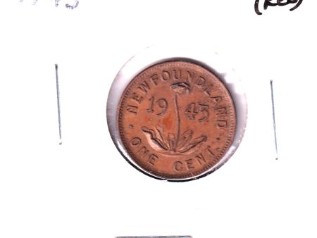 1943C Newfoundland 1-cent EF-AU (EF-45) Scratched, corrosion, or impaired Cheap