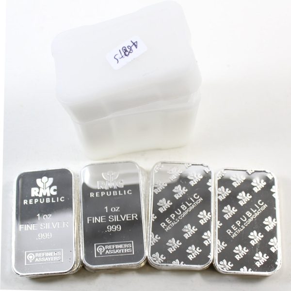 RMC 1oz. .999 Fine Silver Bars - 20pcs in original tube (No Tax) Supply