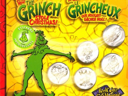 ReelCoinz How the Grinch Stole Christmas 5-medallion & Sticker Booklet Set from RCM Online Hot Sale