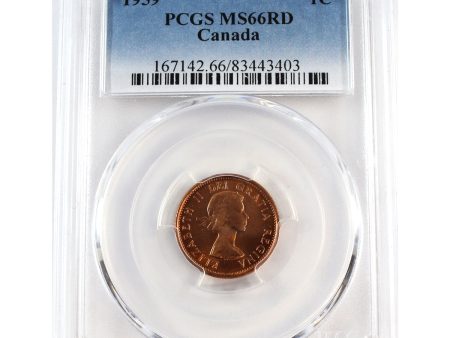 1959 Canada 1-cent PCGS Certified MS-66 Red. For Cheap