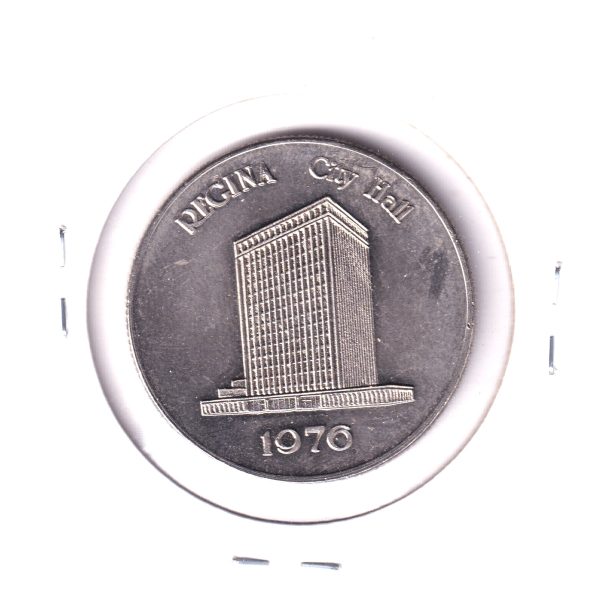 Regina, Saskatchewan, 1976 New City Hall Medallion For Discount