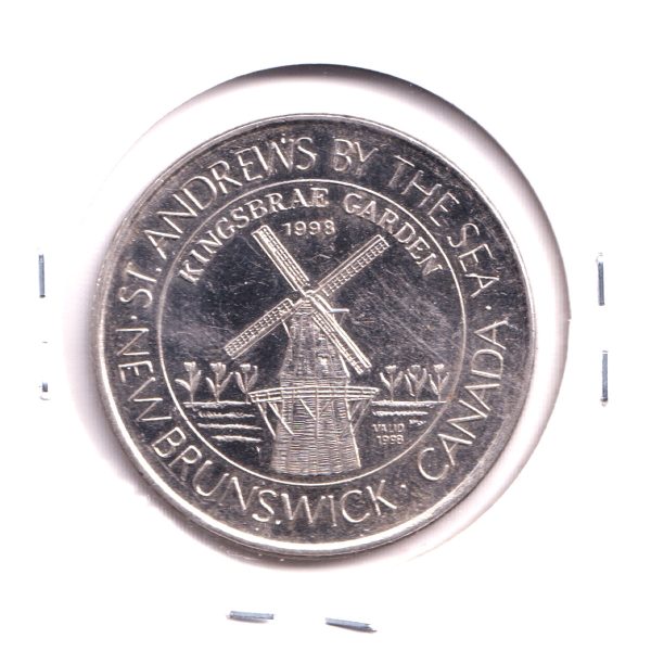 St. Andrews by the Sea, New Brunswick, 1998 $2 Trade Dollar Featuring Kingsbrae Garden Fashion