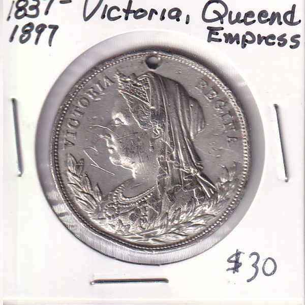 1837-1897 Victoria Queen and Empress Medal Cheap