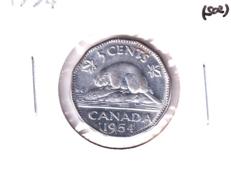 1954 Canada 5-cents Extra Fine (EF-40) Scratched, mark, or impaired Sale