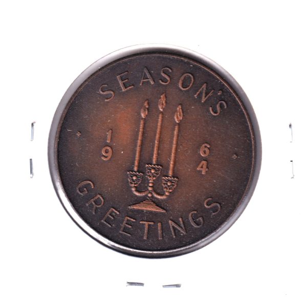 1964 Wellings Manufacturing, Toronto, Christmas Token Online now