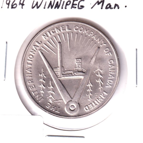 1964 International Nickel Company of Canada Medallion: Winnipeg City Hall For Cheap