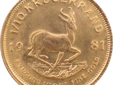 South Africa 1981 Krugerrand 1 10oz Fine Gold For Cheap