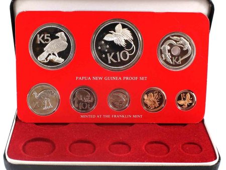 1976 Papua New Guinea Proof Set in Black Case Online now