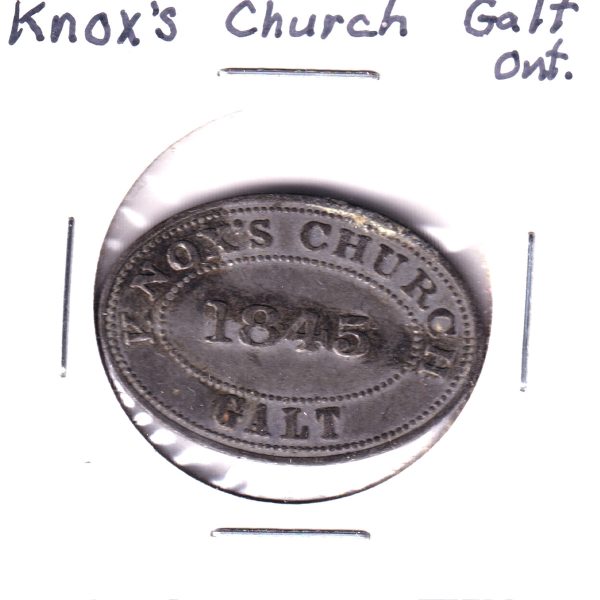 1845 Knox s Church, Galt (Cambridge), Ontario, Medallion (Corrosion) on Sale