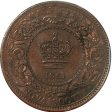 1861 Nova Scotia 1 2 Cent AU-UNC (AU-55) $ Online now