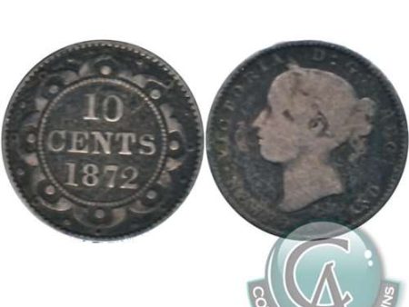 1872H Newfoundland 10-cents G-VG (G-6) Online Hot Sale