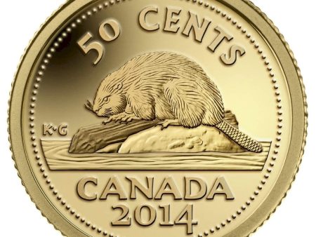 RDC 2014 50-cent Canada s Classic Beaver 1 25oz Pure Gold (No Tax) Impaired Fashion