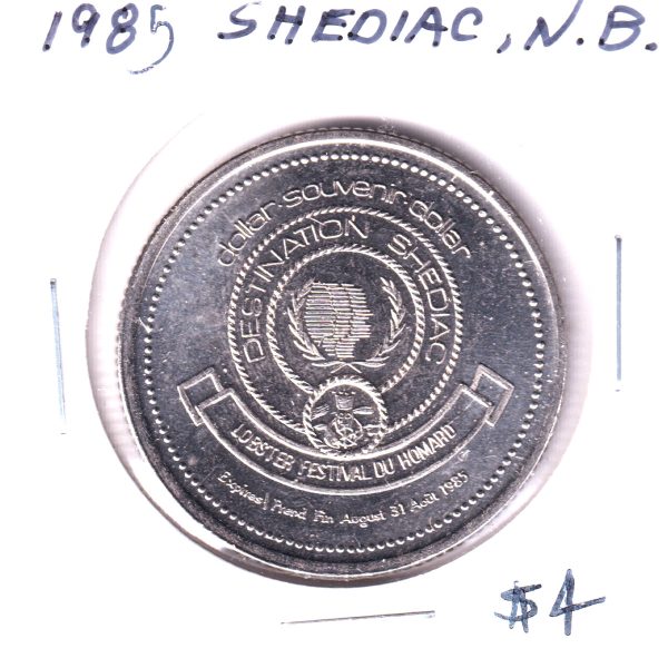 Shediac, New Brunswick, 1985 Lobster Festival Souvenir Trade Dollar Supply