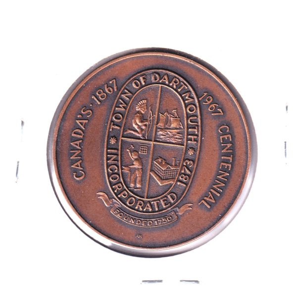 1967 Dartmouth Museum Society (Nova Scotia) Canada&apos;s Centennial Medallion For Discount