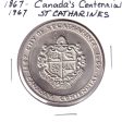 1967 St. Catharines, ON, Canada s Centennial Medallion (Nickel) Spots light toning Supply