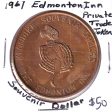 1967 Klondike Souvenir Dollar - The Edmonton Inn Trade Token (Light Corrosion) Online