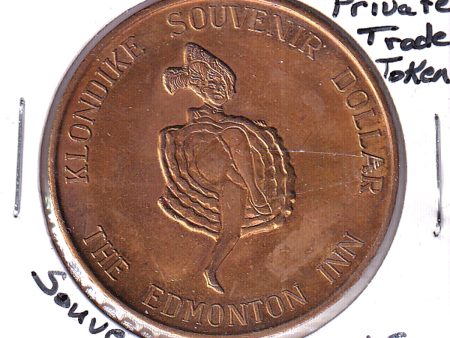 1967 Klondike Souvenir Dollar - The Edmonton Inn Trade Token (Light Corrosion) Online