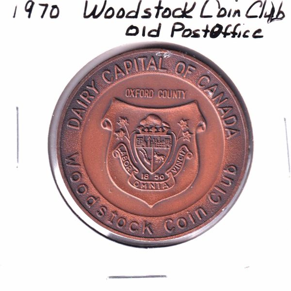 1970 Woodstock Coin Club Medallion: Old Post Office Sale