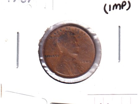 1909 VDB USA Cent F-VF (F-15) scratched, toned or impaired Online Sale