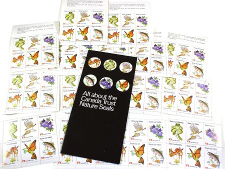 Lot of 15x Canada Trust Nature Seals Sheets (Each features same six designs), 15Pcs For Sale