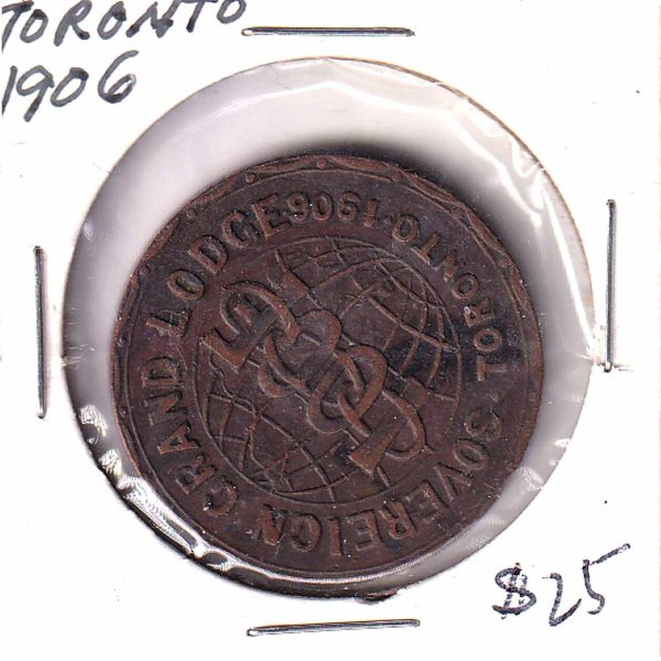 1906 Toronto Sovereign Grand Lodge Medallion Online Sale