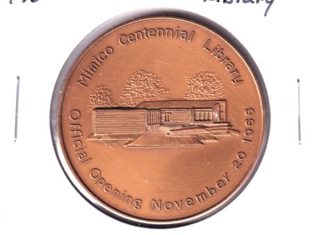 1966 1967 Mimico Centennial Library (Ontario) Official Opening Medallion For Discount