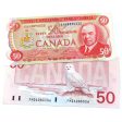 Pair of 1975 & 1988 Canada $50 Notes, Circ, 2Pcs on Sale