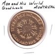 Montreal Good Luck Token - Man and His World Cheap