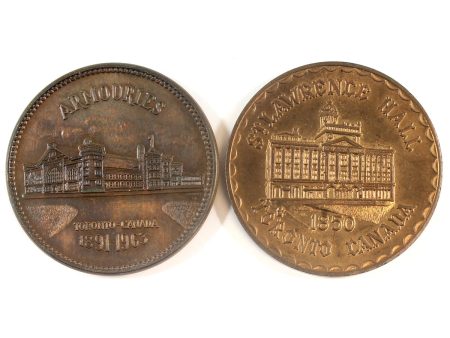 Pair of 1963 Toronto Coin Club Medallions - Fall Rally and Toronto Coin Week, 2Pcs For Cheap