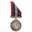 1939-1945 Canada WWII War Medal with Ribbon, Silver (Issues) Online Hot Sale