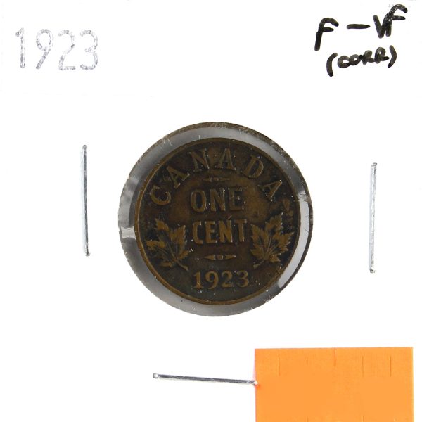 1923 Canada 1-cent F-VF (F-15) Corrosion, pitting, or impaired Online