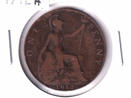 1912H Great Britain Penny in VG to Fine condition. For Cheap