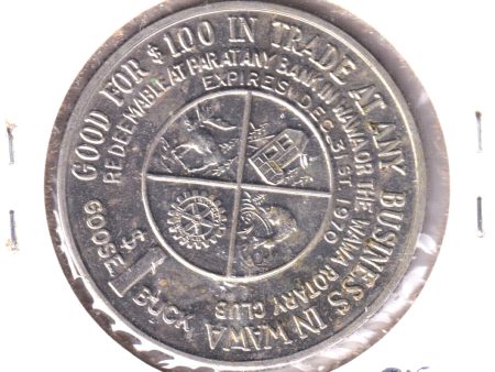 Wawa, Ontario, 1970 Trade Dollar Token,  Land of the Big Goose  (May Have Spots) Online now