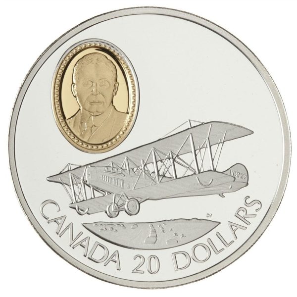 RDC 1992 Canada $20 Aviation - The Curtiss JN4 Sterling Silver (Scratched Capsule) Online