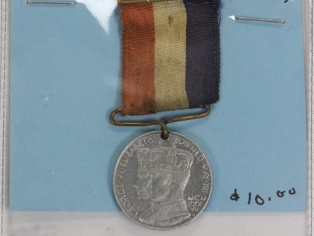 1937 King George VI & Queen Elizabeth Coronation Medal with Seated Britannia (Small) Online