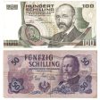 Pair of Austria Notes, 1962 50 Schilling Fine & 1984 100 Schilling VF, 2Pcs (Impaired) For Cheap