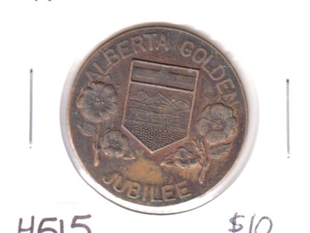 1955 Alberta Golden Jubilee Medallion Presented to School Children on Sale