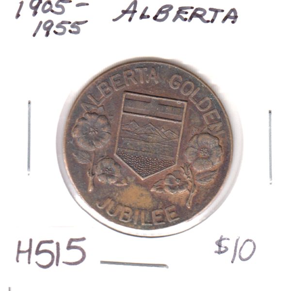 1955 Alberta Golden Jubilee Medallion Presented to School Children on Sale