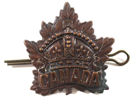 WWII Canada Crown Maple Cap Badge Supply