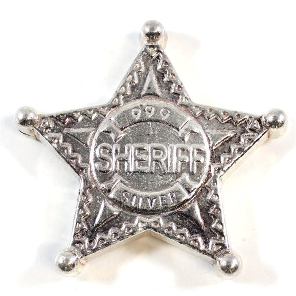 Monarch Sheriff Star 5oz .999 Fine Silver  (No Tax) Supply