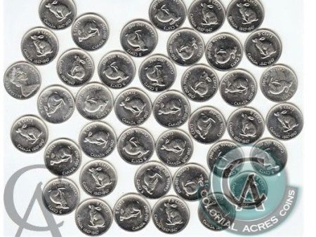 1967 Canada Rabbit 5-cent Roll of 40pcs in Average Condition (Mega17) For Cheap