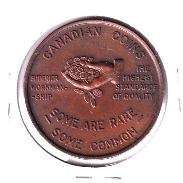 1968 Royal Canadian Mint 60th Anniversary Medallion: "Some Are Rare, Some Common" For Sale