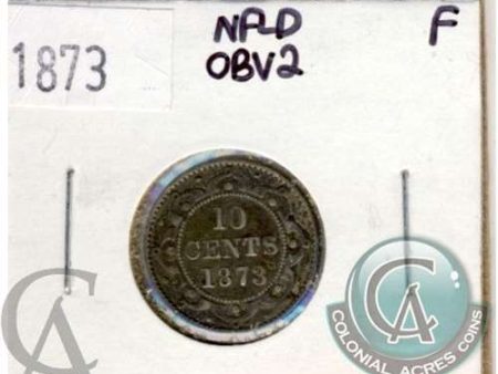 1873 Obv. 2 Newfoundland 10-cents Fine (F-12) $ Supply