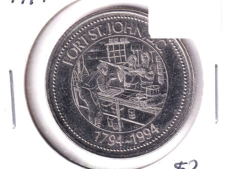 1794-1994 Fort St John British Columbia Trade Dollar Token on Sale