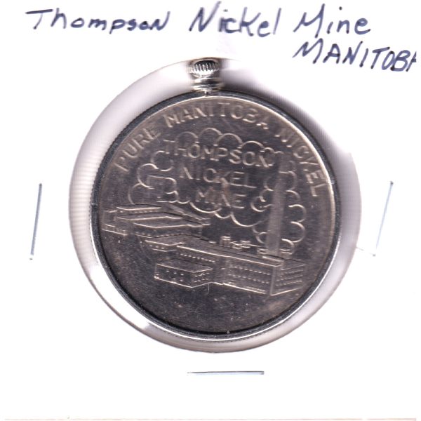 1967 Thompson Nickel Mine, Manitoba, Canadian Centennial Pure Nickel Token Fashion