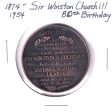 1954 Sir Winston Churchill 80th Birthday Commemorative Medallion Supply