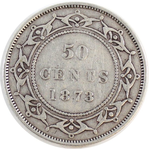 1873 Newfoundland 50-cents VG-F (VG-10) $ Discount