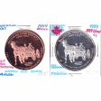 Pair of 1999 CNA 50th Annual Convention in Waterloo Medallions - Silver & Bronze Online Hot Sale